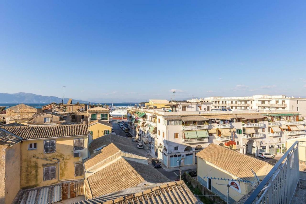 Spacious Maisonette - Roof Top View Of Corfu Port Mantouki Eksteriør bilde