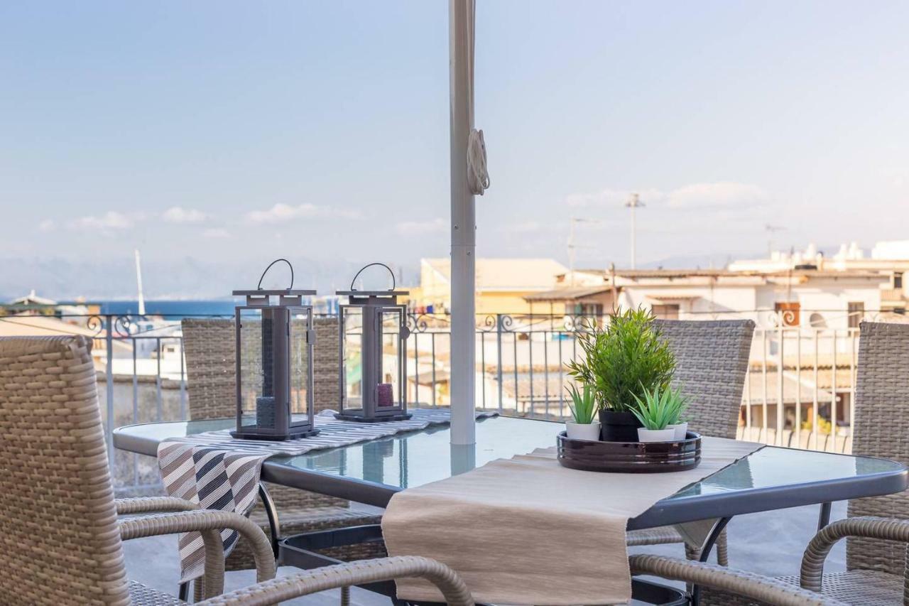 Spacious Maisonette - Roof Top View Of Corfu Port Mantouki Eksteriør bilde